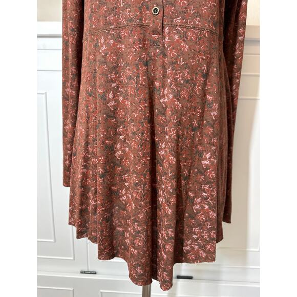 Peruvian Connection San Cristobal Tunic Top Dress Rustic Boho Lagenlook Size L - Picture 4 of 14